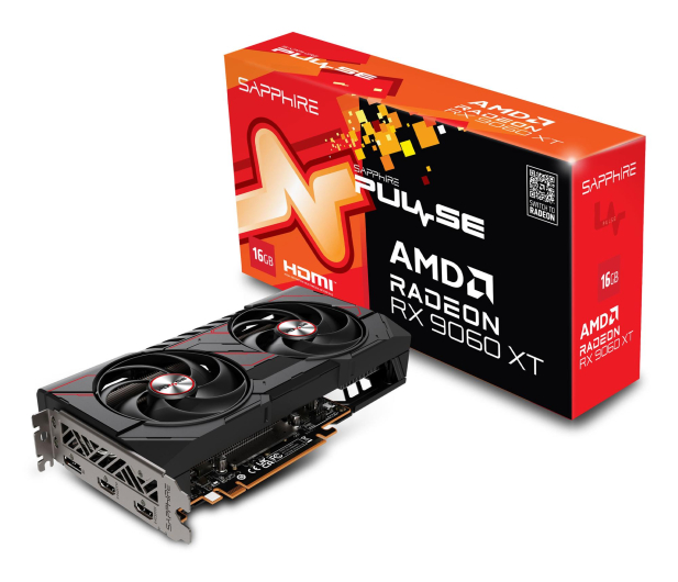 SAPPHIRE Radeon RX 9060 XT Pulse OC 16GB GDDR6 11350-03-20G - 1339805 - zdjęcie